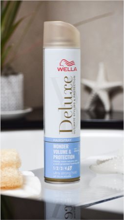 Wella Deluxe Wonder Volume & Protection Haarspray mit extra starkem Halt für Volumen und Glanz