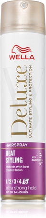Wella Deluxe Heat Styling lak na vlasy pro tepelnou úpravu vlasů