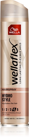 Wella Wellaflex Hydro Style Haarlack mit starker Fixierung spendet Feuchtigkeit und Glanz