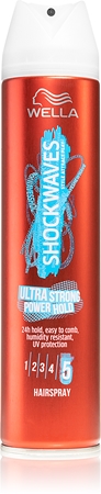 Wella Shockwaves Ultra Strong Power Hold lak na vlasy s extra silnou fixací