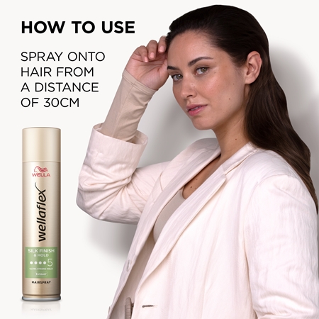 Wella Wellaflex Silk Finish & Hold Extra Strong Fixating Hairspray