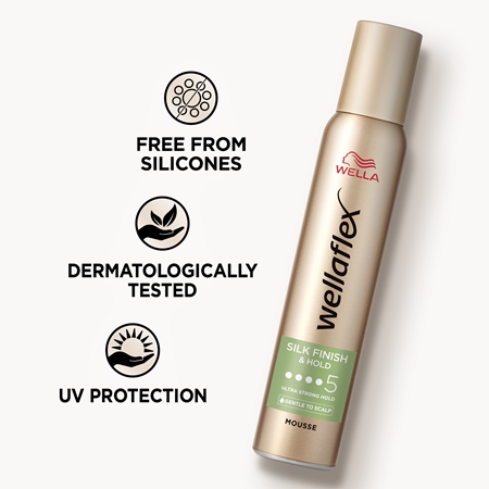 Wella Wellaflex Silk Finish & Hold pěnové tužidlo ultra silná fixace