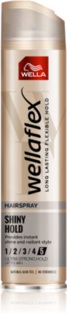 Wella Wellaflex Shiny Hold Haarspray mit extra starkem Halt für höheren Glanz