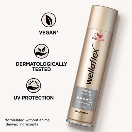 Wella Wellaflex Shine & Hold Hajlakk az extra erős tartásért a magas fényért