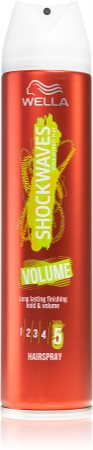 Wella Shockwaves Volume Extra Strong Fixating Hairspray med volymeffekt