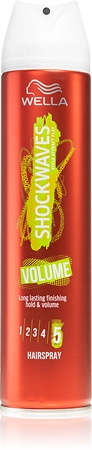 Wella Shockwaves Volume lak za lase z ekstra močnim utrjevanjem za volumen
