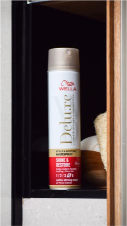 Wella Deluxe Shine & Restore ισχυρή λάκα για τα μαλλιά