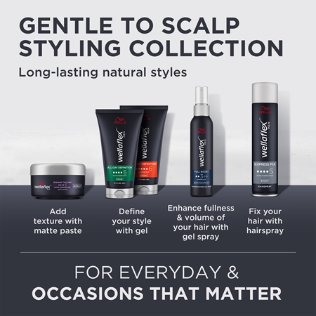 Wella Wellaflex Men hair gel with extra strong hold