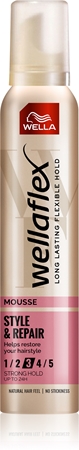 Wella Wellaflex Style & Repair мусс для укладки волос для создания естественного образа