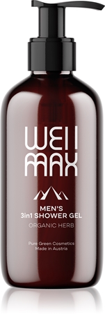 WellMax Men's Shower Gel 3in1 Gel de duș pentru bărbați 3 in 1
