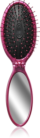 Wet Brush Pop and Go Detangler Pink Comb with mirror
