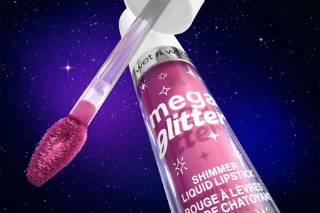 Wet n Wild Mega Glitter batom líquido com efeito mate com glitter