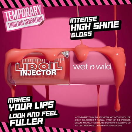 Wet n Wild Lip Oil Injector Oil Lip Gloss for volume