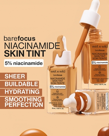 Wet n Wild BareFocus Niacinamide Skin Tint Lightweight Tinted Moisturizer