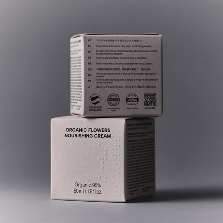 WHAMISA Organic Flowers Nourishing Cream tápláló arckrém lifting és feszesítő hatással