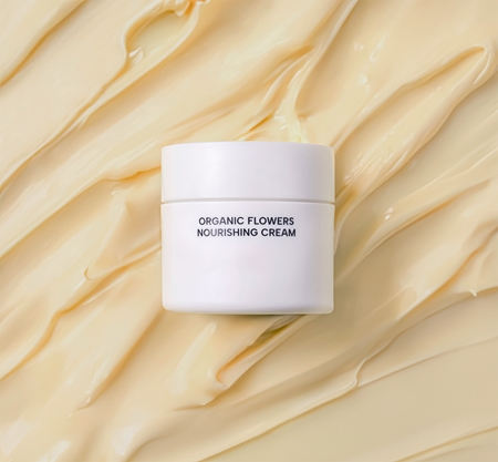 WHAMISA Organic Flowers Nourishing Cream tápláló arckrém lifting és feszesítő hatással