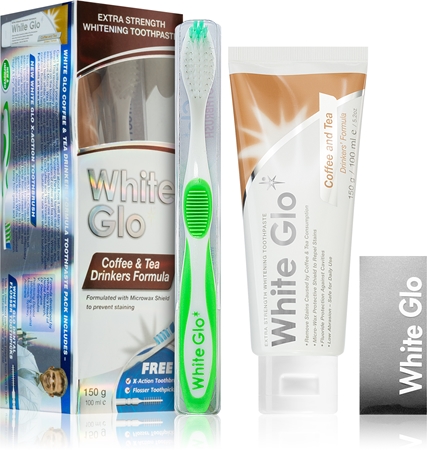 White Glo Coffee & Tea Drinkers Formula Zahnpflegeset