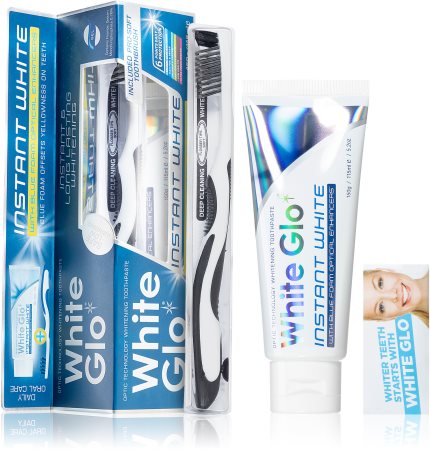 White Glo Instant White kit med tandvård
