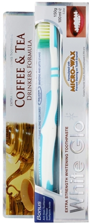 White Glo Coffee & Tea Drinkers Formula Zahnpflegeset