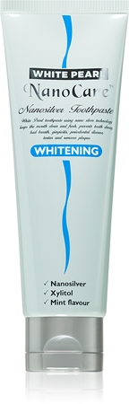 White Pearl NanoCare Whitening hopean nanohiukkasia sisältävä hammastahna tummentumia vastaan