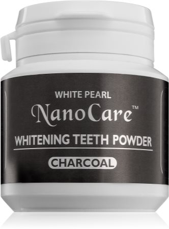White Pearl NanoCare dantų balinimo milteliai su aktyvintosiomis anglimis