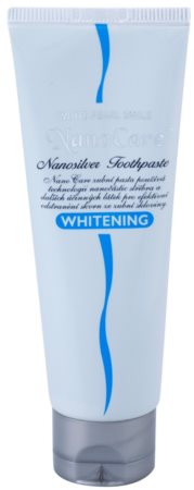 White Pearl NanoCare Whitening зубна паста з наночастинками срібла проти темних плям на зубній емалі