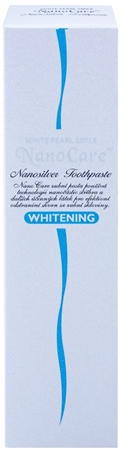 White Pearl NanoCare Whitening hopean nanohiukkasia sisältävä hammastahna tummentumia vastaan