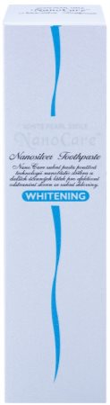 White Pearl NanoCare Whitening Hõbeosakestega hambapasta hambaemaili laikude vastu