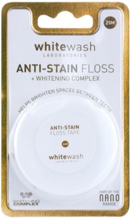Whitewash Nano Anti-Stain dentální nit s bělicím účinkem