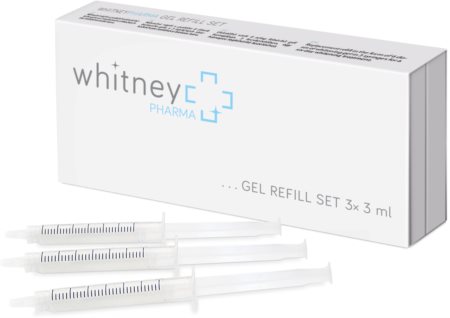 WhitneyPHARMA Gel refill set резервен пълнител за щадящо избелване на зъби