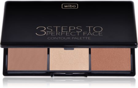Wibo 3 Steps To Perfect Face  Dark paleta za konture obraza za obraz