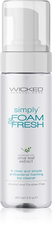 Wicked Simply Foam & Fresh cleaning supplies for sex toys