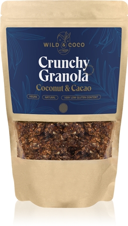 WILD & COCO Crunchy Granola Coconut & Cacao granola bez lepku