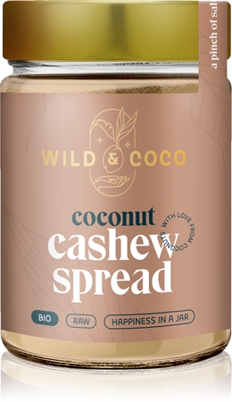 WILD & COCO Kokos Aufstrich Cashew Kokosnussaufstrich mit Nüssen