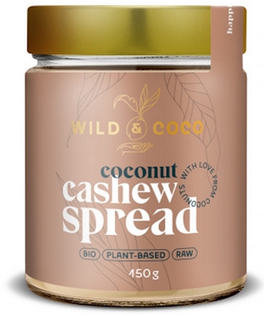 WILD & COCO Kokosová pomazánka kešu kokosová pomazánka s ořechy