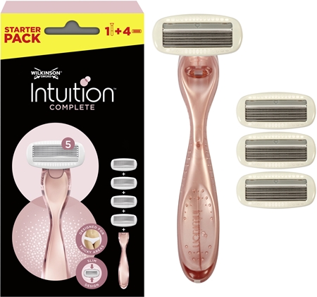 Wilkinson Sword Intuition Complete holicí strojek + náhradní hlavice 4 ks