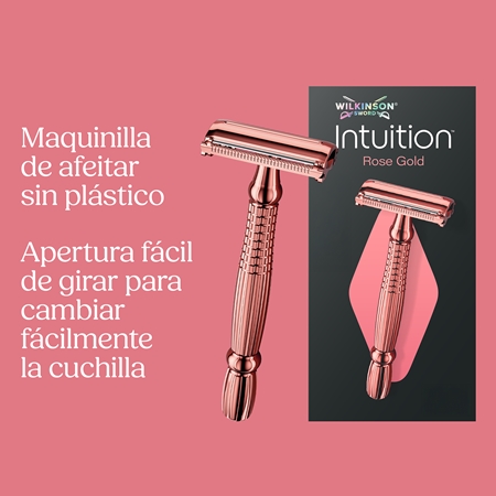 Wilkinson Sword Intuition Rose Gold recambio de cuchillas