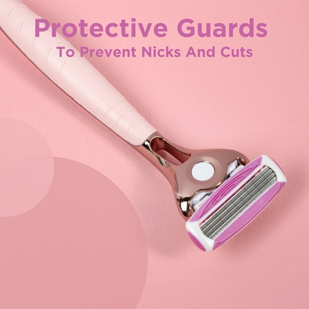 Wilkinson Sword Quattro for Women Rose Gold skustuvas + pakaitinė galvutė 4 vnt.