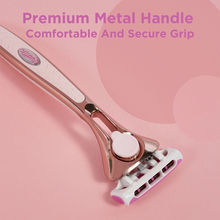 Wilkinson Sword Quattro for Women Rose Gold skustuvas + pakaitinė galvutė 4 vnt.