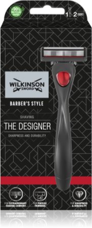 Wilkinson Sword Barbers Style The Architect rasoio + 2 testine di ricambio