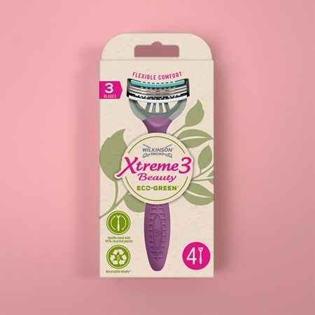 Wilkinson Sword Xtreme 3 Beauty Eco Green kertakäyttöinen höylä
