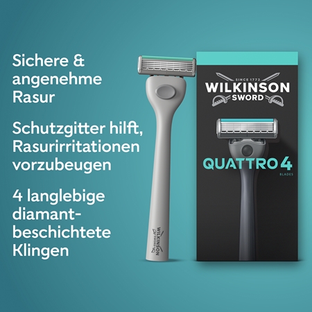Wilkinson Sword Quattro Rasierer für Herren