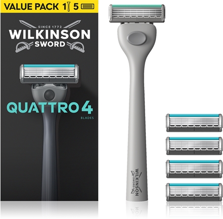 Wilkinson Sword Quattro Shaver + replacement blades