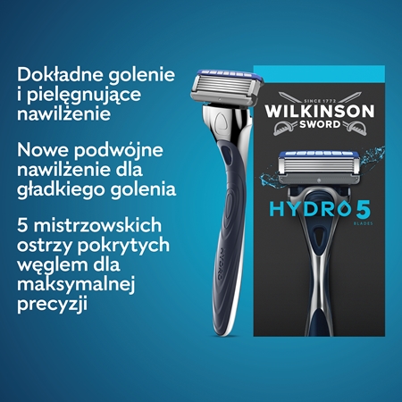 Wilkinson Sword Hydro5 maszynka do golenia + ostrza zapasowe