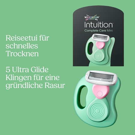 Wilkinson Sword Intuition Complete Mini Travel-Rasierer + Etui