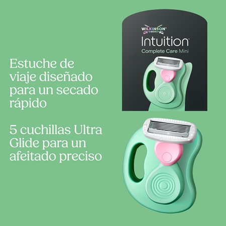Wilkinson Sword Intuition Complete Mini maquinilla de afeitar de viaje con estuche