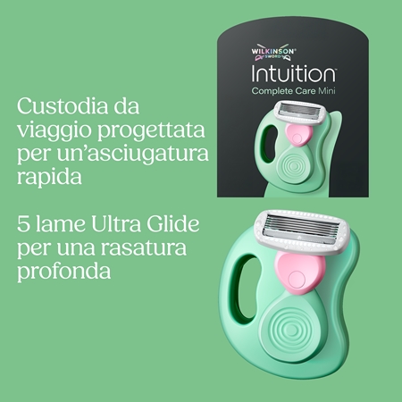 Wilkinson Sword Intuition Complete Mini rasoio da viaggio con astuccio