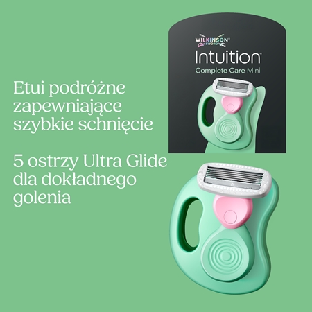 Wilkinson Sword Intuition Complete Mini podróżna maszynka do golenia z futerałem