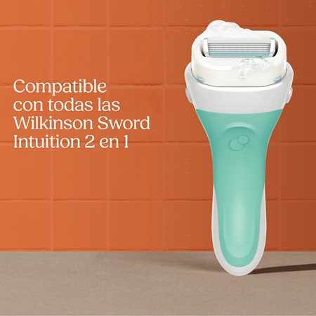 Wilkinson Sword Intuition 2in1 Soap & Shave Sensitive recambios de cuchillas