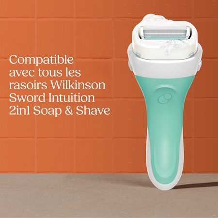Wilkinson Sword Intuition 2in1 Soap & Shave Sensitive lames de rechange